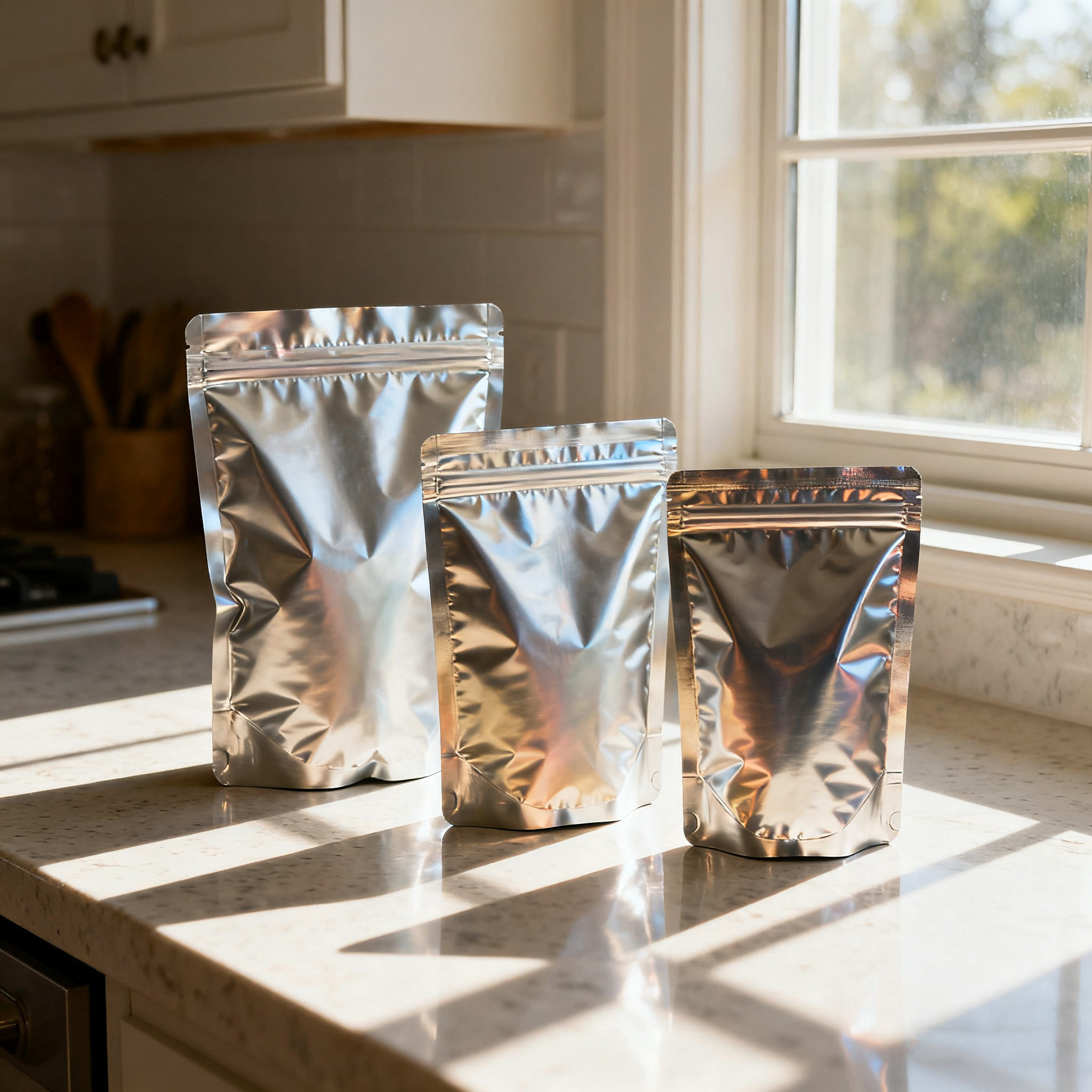 Wholesale 100 Stand BOPP Retort Pouch 16_23+4CM Coffee Beans Powder Tea Storage Heat Seal Resealable Disposable Food Grade